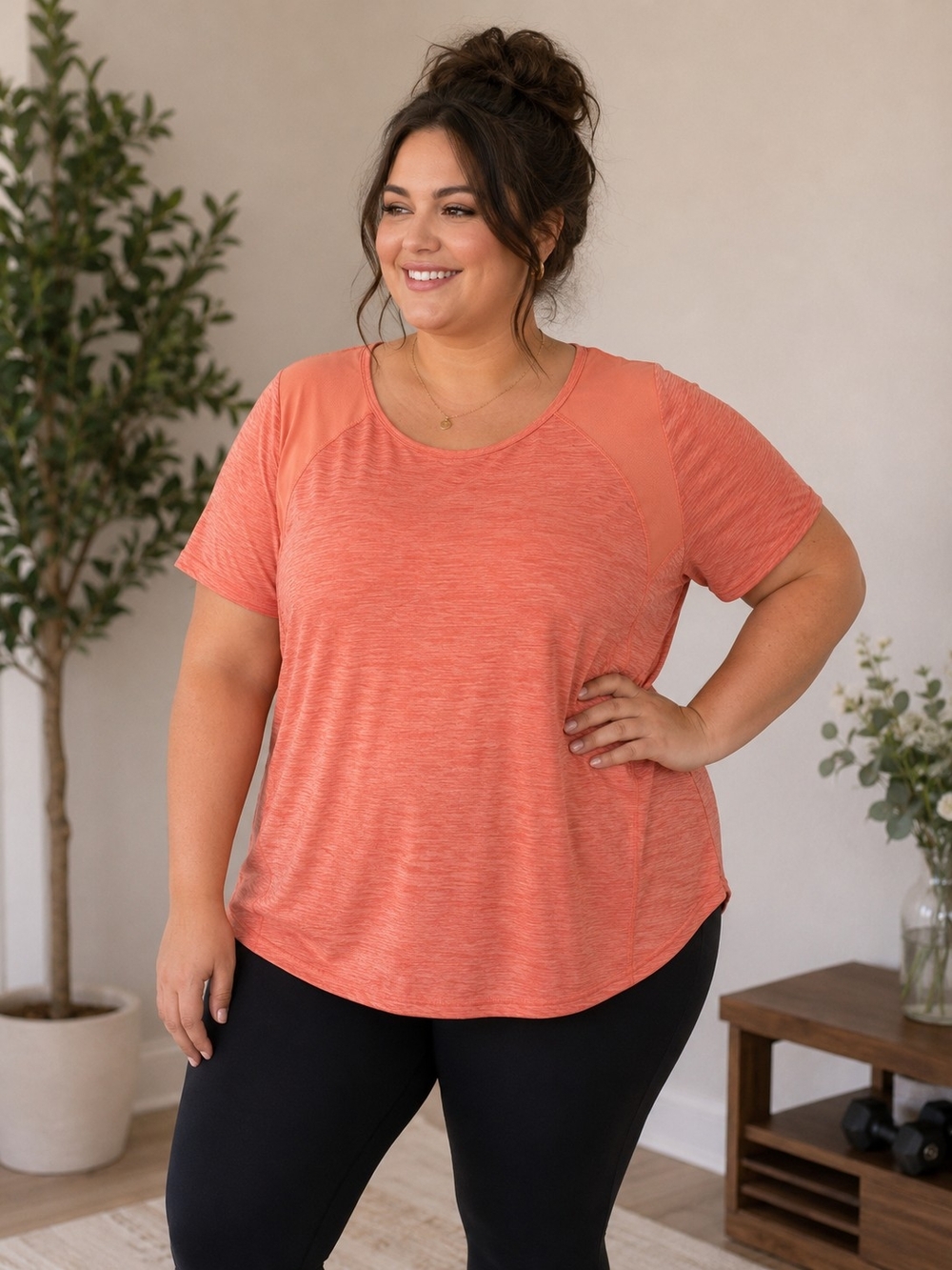 ACX Workout Top Active Tee Size 1X